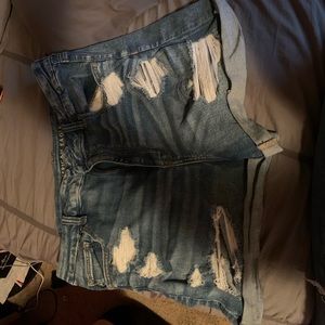 American Eagle Curvy High Rise Shortie Shorts